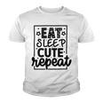 Eat Sleep Cute Repeat Graphic Design For Babys Youth T-shirt