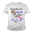 Friends Dont Let Friends Fight Als Alone Unicorn Blue Ribbon Amyotrophic Lateral Sclerosis Support Als Awareness Youth T-shirt