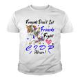 Friends Dont Let Friends Fight Chronic Inflammatory Demyelinating Polyneuropathy Cidp Alone Unicorn Blue Ribbon Cidp Support Cidp Awareness Youth T-shirt