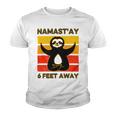 Funny Cute Sloth Yoga Namastay Social 863 Shirt Youth T-shirt