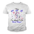 I Have Chronic Fatigue Syndrome Cfs Im Allowed To Do Weird Things Unicorn Blue Ribbon Chronic Fatigue Syndrome Support Cfs Awareness Youth T-shirt