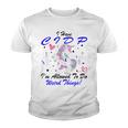 I Have Cidp Im Allowed To Do Weird Things Unicorn Blue Ribbon Cidp Support Cidp Awareness Youth T-shirt