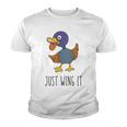 Just Wing It Duck Puns Quack Puns Duck Jokes Puns Funny Duck Puns Duck Related Puns Youth T-shirt