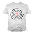 Pi Π Spiral Science Mathematics Math Irrational Number Sequence Youth T-shirt