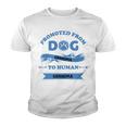 Promoted From Dog Grandma To Human Grandma Youth T-shirt