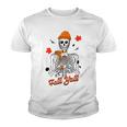 Skeleton It’S Fall Y’All Thanksgiving Funny Autumn Halloween Youth T-shirt