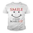 Smile Is The Best Makeup Youth T-shirt