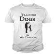 Training Dogs Is My Therapy Awesome Idea For Who Love Training Dogs Youth T-shirt