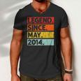 8Th Birthday Gifts Legend Since May 2014 8 Years Old Men V-Neck Tshirt