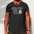 America Spilling Tea Since 1773 4Th Of July Independence Day Men V-Neck Tshirt