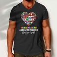 Asian American And Pacific Islander Heritage Month Heart Men V-Neck Tshirt