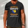 Bosnian Flag I Funny Bosnian Vacatian Gift I Funny Bosnia Men V-Neck Tshirt