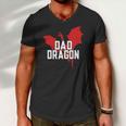 Dad Dragon Lover Fathers Day Men V-Neck Tshirt