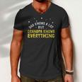 Dad Knows A Lots Grandpa Know Everything Fathers Day Gift Men V-Neck Tshirt