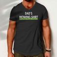 Dads Lawn Mowing Funny Lawn Mower Men V-Neck Tshirt