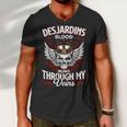 Desjardins Blood Runs Through My Veins Name V2 Men V-Neck Tshirt