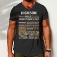 Dickson Name Gift Dickson Born To Rule Men V-Neck Tshirt