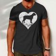 Distressed Cane Corso Heart Dog Owner Graphic Men V-Neck Tshirt