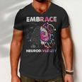 Embrace Neurodiversity Funny V4 Men V-Neck Tshirt