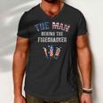 Expecting Daddy 4Th Of July Soon To Be Dad Announcement Men V-Neck Tshirt