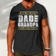 Father Grandpa I Have Two Titles Dad And Grandpa And I Rock Them Both Dad 60 Family Dad Men V-Neck Tshirt