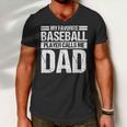 Favorite Baseball Player Calls Me Dad Men V-Neck Tshirt