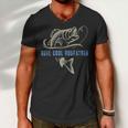 Fishing Reel Cool Godfather V2 Men V-Neck Tshirt