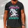 Forget The Bunnies Im Chasing Hunnies Funny Men V-Neck Tshirt