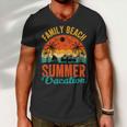 Funny Family Beach Summer Vacation Men V-Neck Tshirt