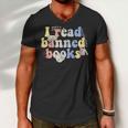 Funny I Read Banned Books Lovers Books Men V-Neck Tshirt