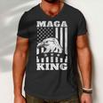 Funny Maga King Trump Supporter Gift Maga King Men V-Neck Tshirt