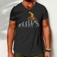 Funny Mountain Bike Evolution Biker Best Men V-Neck Tshirt