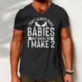 Funny Twins Dad Fathers Day - Twin Daddy Men V-Neck Tshirt