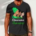 Glaucoma Awareness Green Women Glaucoma Glaucoma Awareness Men V-Neck Tshirt