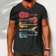 Guitar Lover Retro Style Gift For Guitarist Men V-Neck Tshirt
