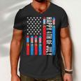 Happy 4Th Of July American Flag Fireworks Patriotic Outfits Men V-Neck Tshirt