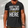 Have No Fear Kittle Is Here Name Men V-Neck Tshirt