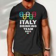 Italy Drinking Team Men V-Neck Tshirt