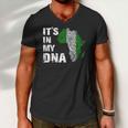 Its In My Dna Proud Nigeria Africa Usa Fingerprint Men V-Neck Tshirt
