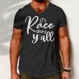 Its Race Day Yall Car Racing Funny Race Day Men V-Neck Tshirt