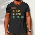 Jackie Name Shirt Jackie Family Name V4 Men V-Neck Tshirt