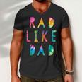Kids Rad Like Dad Tie Dye Funny Father’S Day Kids Boys Son Men V-Neck Tshirt