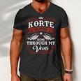 Korte Name Shirt Korte Family Name V2 Men V-Neck Tshirt