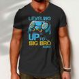 Leveling Up To Big Bro Again Gaming Lovers Vintage Men V-Neck Tshirt