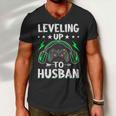 Leveling Up To Husban Husband Video Gamer Gaming Men V-Neck Tshirt