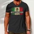 Mens Best Mexican Dad Ever Mexican Flag Pride Fathers Day Gift V2 Men V-Neck Tshirt
