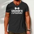 Mens Grooms Entourage Bachelor Stag Party Men V-Neck Tshirt