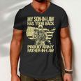 My Soninlaw Has Your Back Proud Army 688 Shirt Men V-Neck Tshirt