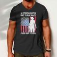 My Stepdaughter Has Your Back Proud Army Stepdad Gift Men V-Neck Tshirt