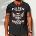 Nilsen Blood Runs Through My Veins Name Men V-Neck Tshirt